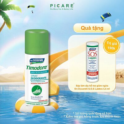 Xịt Khử Mùi Chân & Giày Dr. Ciccarelli Timodore Deodorant Spray 150 ml