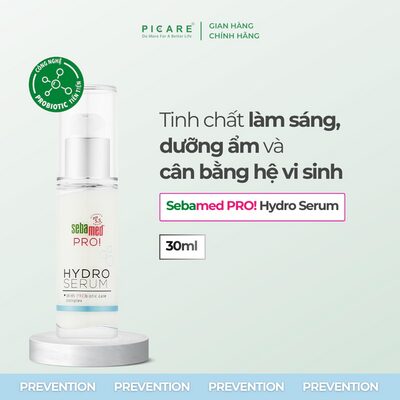 Tinh chất làm sáng, dưỡng ẩm và cân bằng hệ vi sinh Sebamed PRO! Hydro Serum 30ml