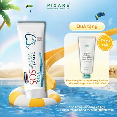 Kem đánh răng hỗ trợ phục hồi men răng cho răng nhạy cảm - S.O.S DENTI Enamel Toothpaste 75 ml