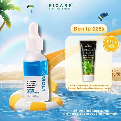 Tinh chất dưỡng ẩm và hỗ trợ khôi phục làn da Pax Moly Hyaluronic Acid 10% + B5 3% Serum 30ml