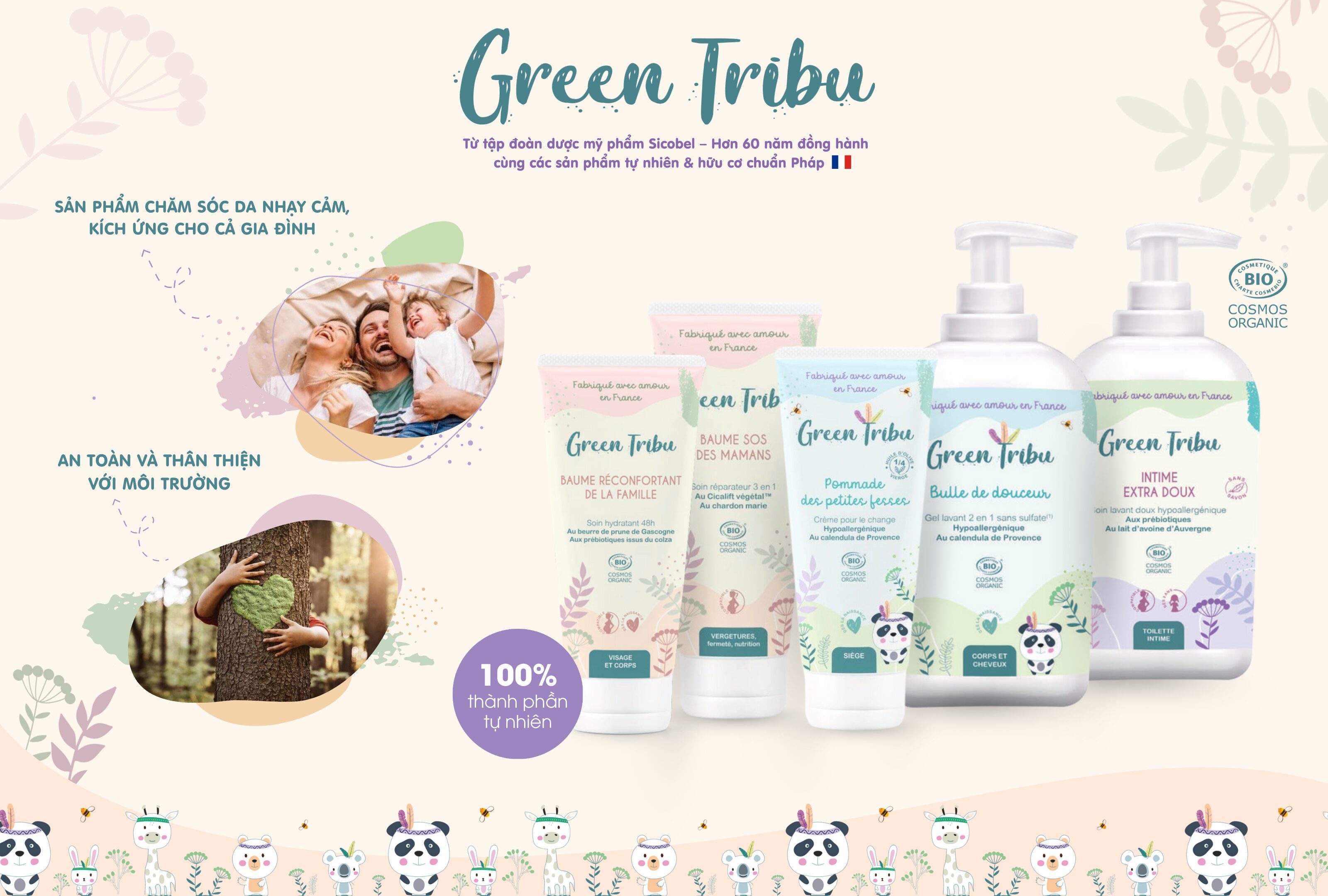 Green Tribu thương hiệu mỹ phẩm organic từ Pháp