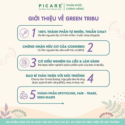 Alternative view of Gel tắm gội 2 trong 1 hỗ trợ da nhạy cảm, dễ kích ứng cho bé Green Tribu Bulle de douceur 500ml