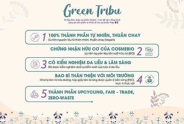 Green Tribu thương hiệu mỹ phẩm organic từ Pháp