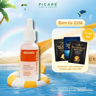 Tinh chất dưỡng ẩm hỗ trợ phục hồi giúp củng cố hàng rào bảo vệ da Pax Moly Ceramide Biotin Barrier Defense Serum 30ml
