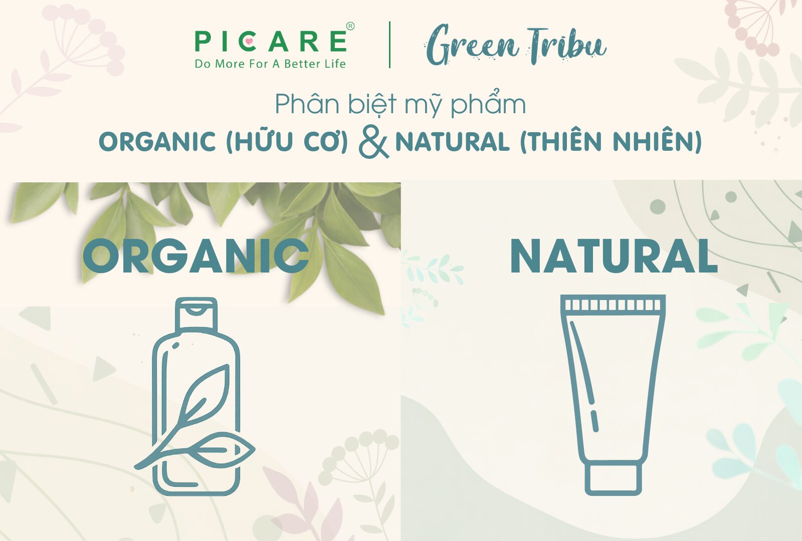 Phân biệt mỹ phẩm Organic (hữu cơ) & Natural (thiên nhiên)
