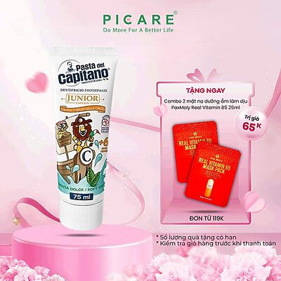 Kem đánh răng Pasta del Capitano Junior 6+ (Vị bạc hà) 75ml