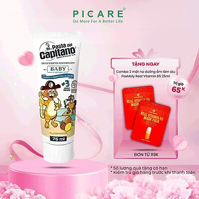 Kem đánh răng Pasta del Capitano Baby 3+ (Vị hoa quả) 75ml