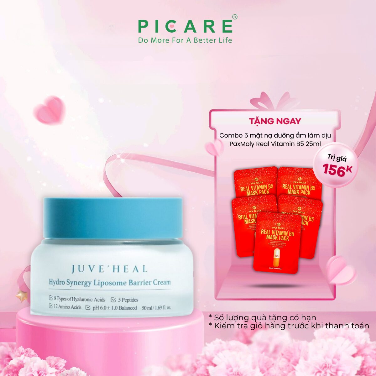 Kem dưỡng ẩm bổ sung dưỡng chất dành cho mọi loại da Juve'Heal Hydro Synergy Liposome Barrier Cream 50ml