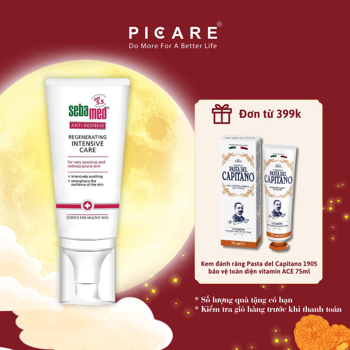 Kem Dưỡng Da Ban Đêm Sebamed Anti-Redness Regenerating Intensive Care 50ml