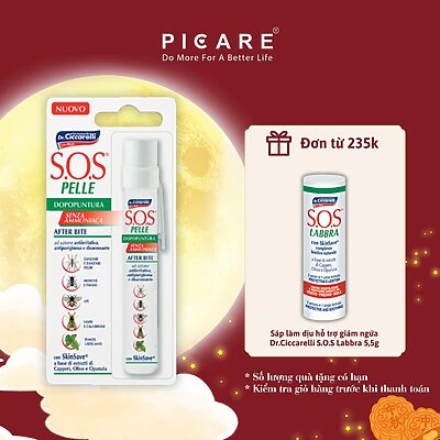 Bút chấm muỗi, côn trùng đốt làm dịu và giảm ngứa- S.O.S PELLE After Bite Pen 15ml