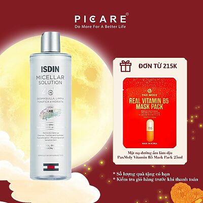 Nước tẩy trang giúp loại bỏ bụi bẩn makeup Isdin Micellar Solution 400ml