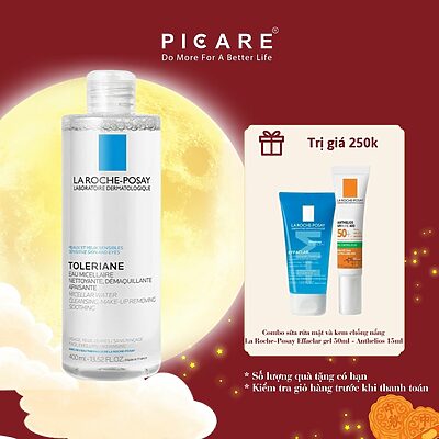 Nước Làm Sạch Sâu Và Tẩy Trang Cho Da Nhạy Cảm La Roche-Posay Micellar Water Ultra Sensitive Skin 400ml