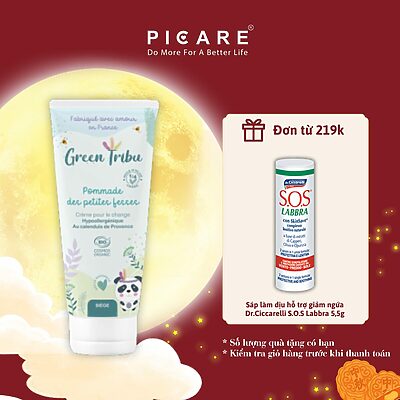 Kem dưỡng ẩm làm dịu da hỗ trợ giảm ngứa và kích ứng cho bé Green Tribu Pommade des petites fesses 75ml
