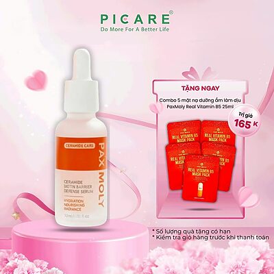 Tinh chất dưỡng ẩm hỗ trợ phục hồi giúp củng cố hàng rào bảo vệ da PaxMoly Ceramide Biotin Barrier Defense Serum 30ml