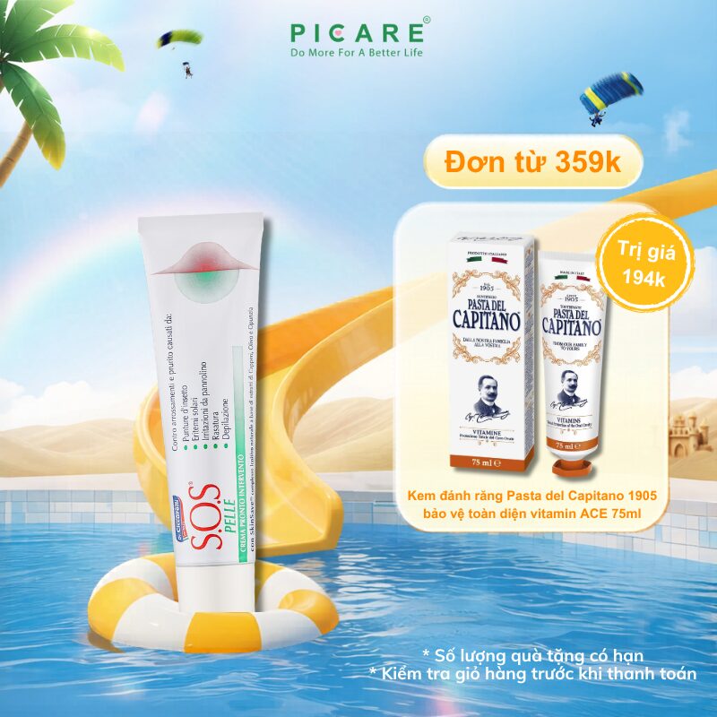 S.O.S. PELLE SKIN RESCUE CREAM KEM LÀM DỊU, GIẢM KÍCH ỨNG DA 75ML