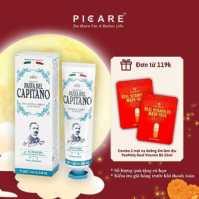Kem đánh răng Pasta del Capitano 1905 Smokers (Cho người hút thuốc) – 75ml
