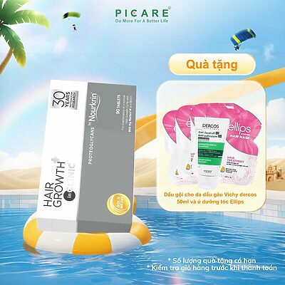 Viên uống hỗ trợ kích thích mọc tóc nam nữ Nourkrin Hair Growth+ Inclinic ( Hộp 90 viên )