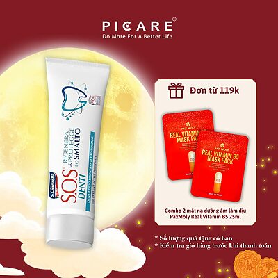 Kem đánh răng hỗ trợ phục hồi men răng cho răng nhạy cảm - S.O.S DENTI Enamel Toothpaste 75 ml