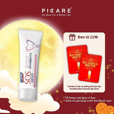 Kem đánh răng giảm ê buốt, chăm sóc răng nhạy cảm - S.O.S DENTI Sensitivity Toothpaste 75ml