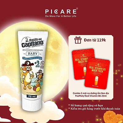 Kem đánh răng Pasta del Capitano Baby 3+ (Vị hoa quả) 75ml