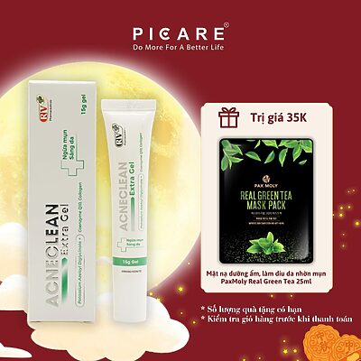 Gel hỗ trợ giảm mụn trứng cá mụn đầu trắng giảm tái phát mụn Acne Clean Extra Gel 15g