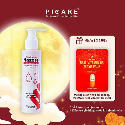 Dầu gội cải thiện da đầu dầu, giảm gàu ngứa Nazorel Shampoo 150 mL