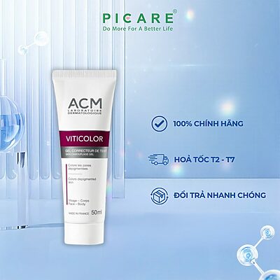 Gel Che Khuyết Điểm Chàm, Bạch Biến ACM Viticolor Skin Camouflage Gel 50ml