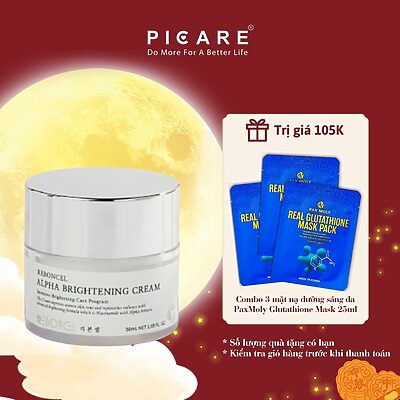 Kem làm trắng da, mờ nám tích cực Reboncel Alpha Brightening Cream 50ml