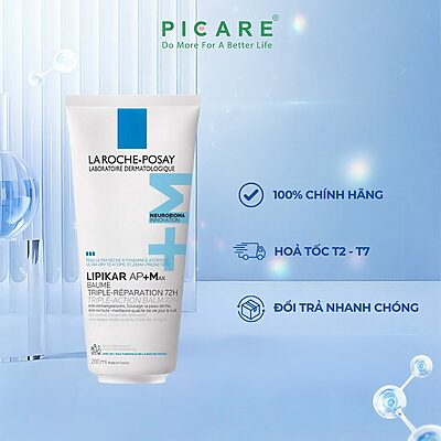 Kem Dưỡng Làm Dịu Cho Da Cơ Địa, Kích Ứng La Roche-Posay Lipikar Baume AP+M 200ml