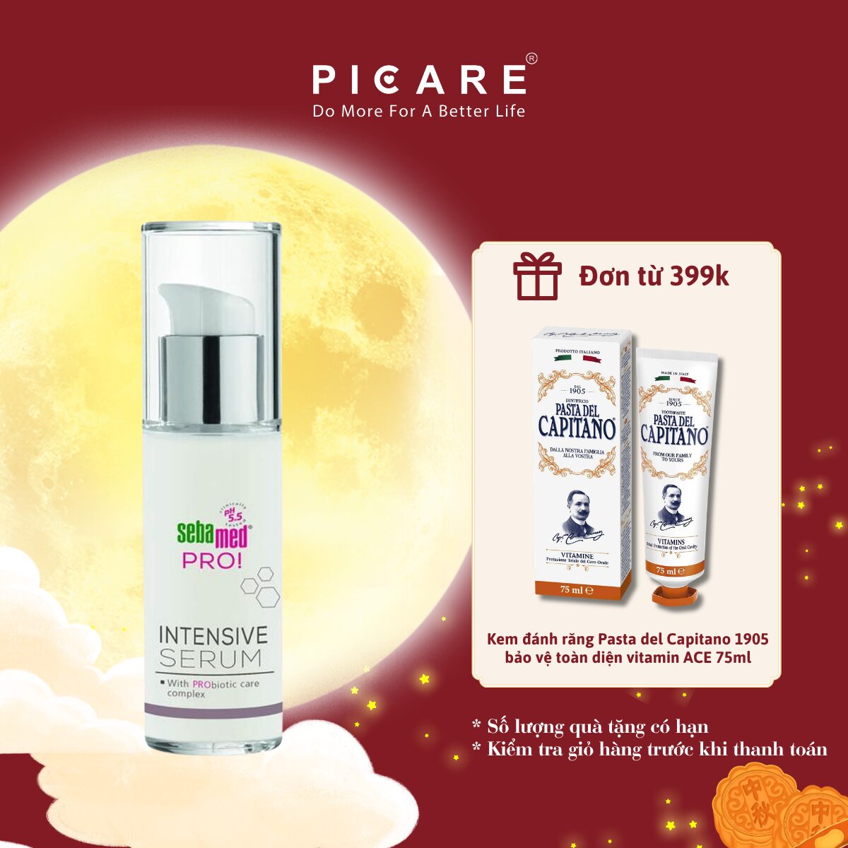 Tinh chất giúp cải thiện nếp nhăn và cân bằng hệ vi sinh Sebamed PRO! Intensive Serum 30ml