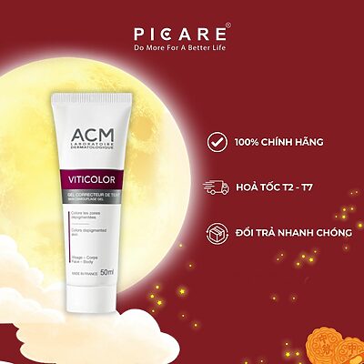 Gel Che Khuyết Điểm Chàm, Bạch Biến ACM Viticolor Skin Camouflage Gel 50ml