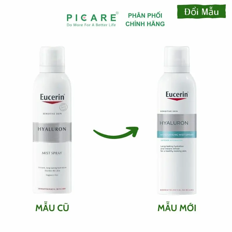 Xịt Khoáng Cấp Ẩm Dành Cho Mọi Loại Da Eucerin Hyaluron Mist Spray 50ml