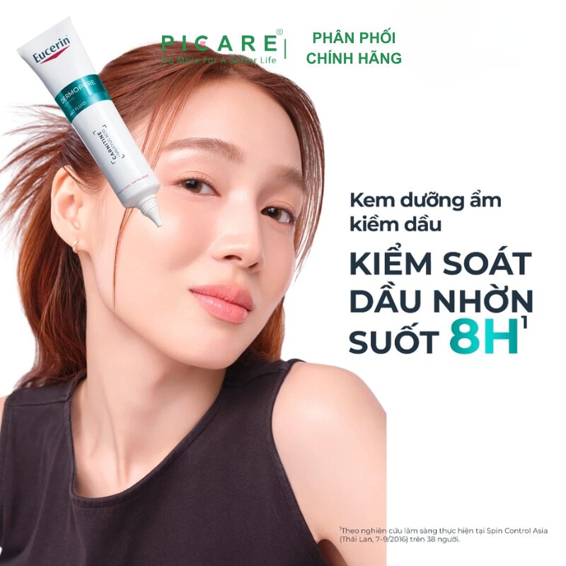 Kem Dưỡng Ẩm Giúp Kiểm Soát Nhờn Eucerin Dermopure Clinical Mat Fluid 40ML - Ảnh 3