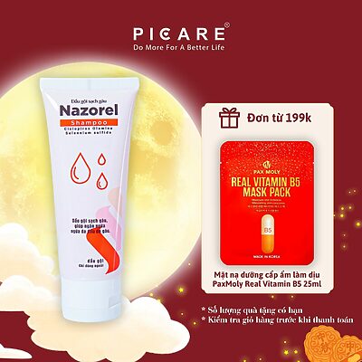 Dầu gội cải thiện da đầu dầu, giảm gàu ngứa Nazorel Shampoo 100 ML