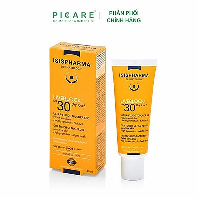 Kem Chống Nắng Dành Cho Mọi Loại Da, Phù Hợp Da Nhạy Cảm ISIS PHARMA UVEBLOCK SPF 30+ DRY TOUCH
