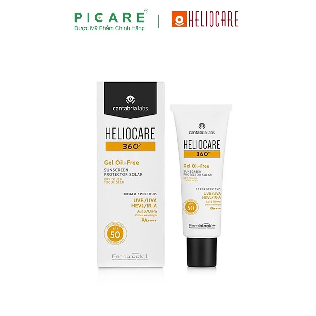Gel chống nắng cho mọi loại da Heliocare 360° Gel Oil-free SPF50+ 50ml