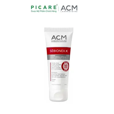 Alternative view of Kem hỗ trợ giảm bã nhờn ngăn ngừa mụn ACM Sebionex K Cream 40ml