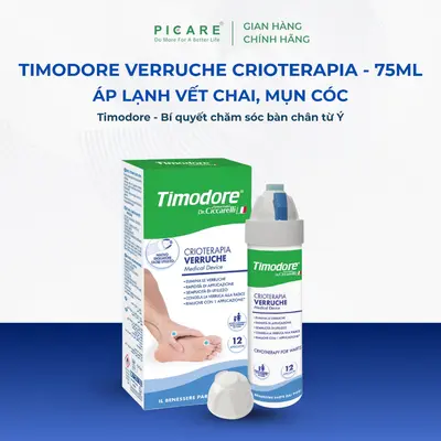 Áp lạnh loại bỏ vết chai, mụn cóc Timodore Veruche Crioterapia - 75ml
