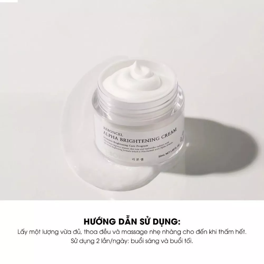 Kem làm trắng da, mờ nám tích cực Reboncel Alpha Brightening Cream 50ml - Ảnh 6