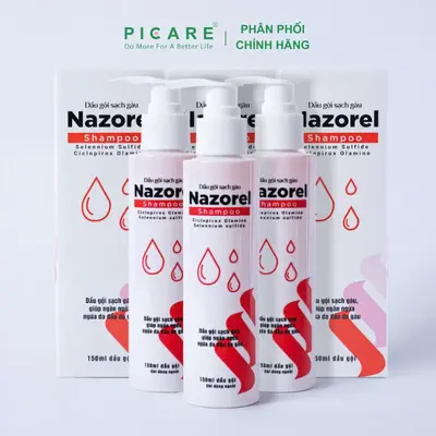 Dầu gội cải thiện da đầu dầu, giảm gàu ngứa Nazorel Shampoo 150 mL