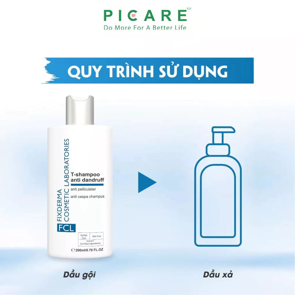 Dầu Gội Hỗ Trợ Giảm Gàu, Làm Sạch Dầu Và Tế Bào Da Chết FCL T-Shampoo Anti Dandruff 200ml - Ảnh 5
