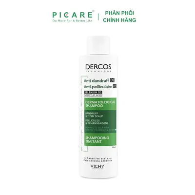 Alternative view of Dầu gội giảm gàu cho da đầu dầu ngứa Vichy Dercos Anti Dandruff DS Dermatological Shampoo 200ml