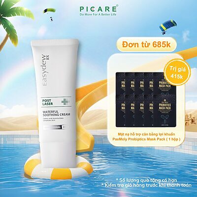Kem dưỡng ẩm, làm dịu mát, cung cấp độ ẩm và dưỡng chất cho da Easydew RX Post Laser Waterful Soothing Cream 50 mL