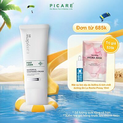 Kem dưỡng ẩm, làm dịu mát, cung cấp độ ẩm và dưỡng chất cho da Easydew RX Post Laser Waterful Soothing Cream 50 mL