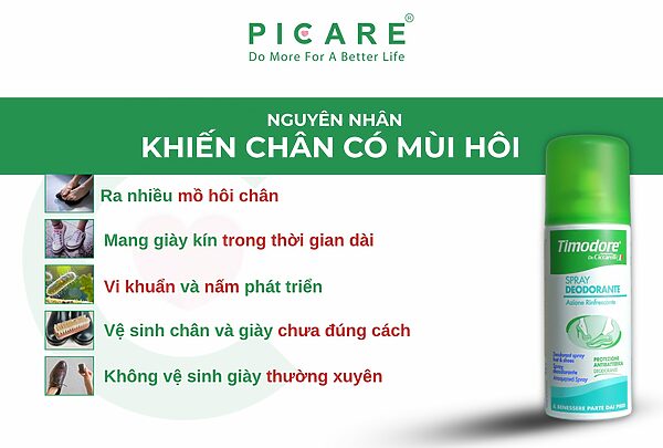 Xịt khử mùi hôi chân loại nào tốt 
