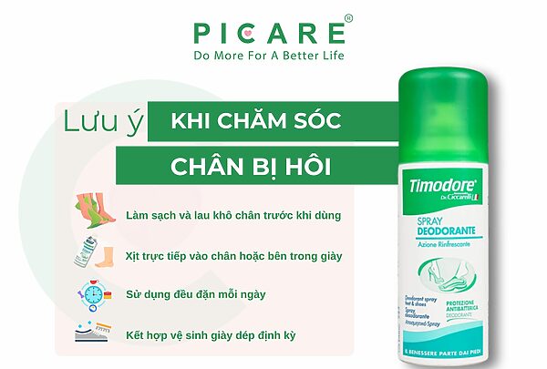 Xịt khử mùi hôi chân loại nào tốt 