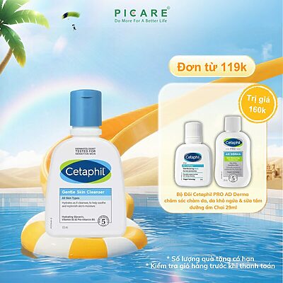 Sữa Rửa Mặt Dịu Lành Cho Da Nhạy Cảm Cetaphil Gentle Skin Cleanser 125ml