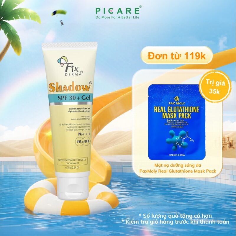 Gel Chống Nắng Fixderma Shadow SPF30+ Gel 75g