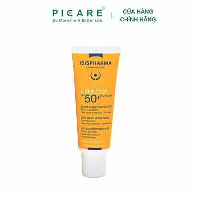 Kem chống nắng cho da dầu ISIS PHARMA UVEBLOCK SPF 50+ Dry Touch Ultra-Fluide Toucher 40ml