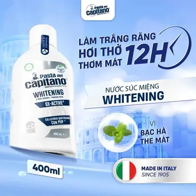 Alternative view of Nước súc miệng Pasta del Capitano Whitening (Làm trắng răng) – 400ml